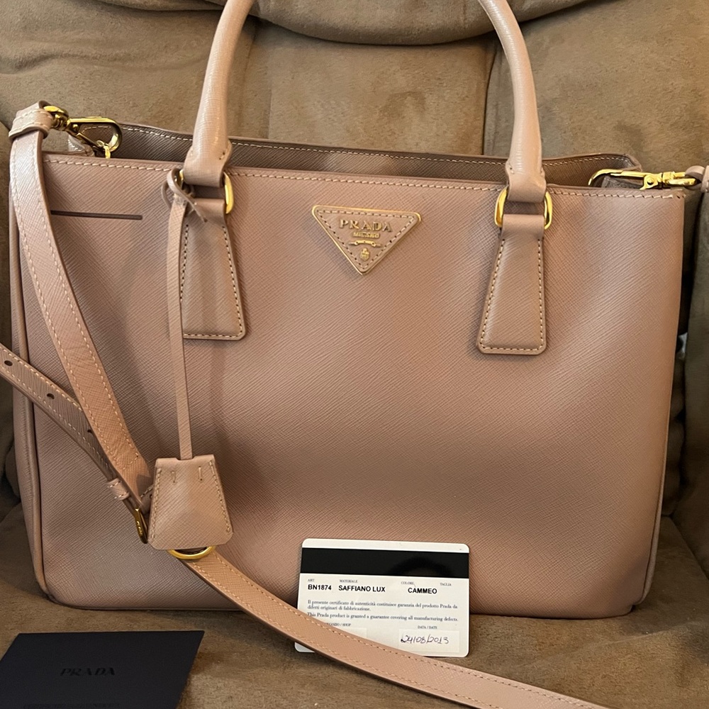 Prada Saffiano Handbag with crossbody strap